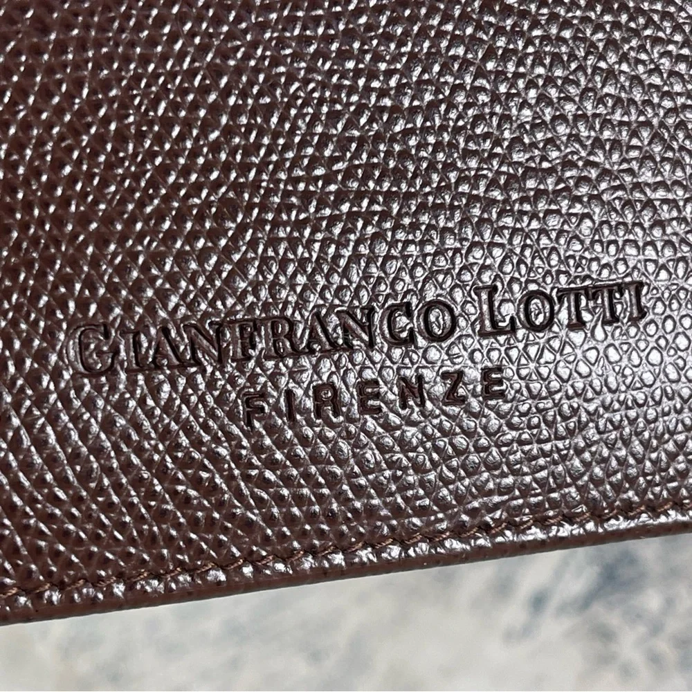 Gianfranco Lotti Firenze Made in Italy Snake Embossed Leather Passport Travel